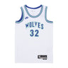 Nike Nba, Canotta Basket Uomo Nba Hardwood Classics 23 Dri-fit Swingman Jersey No 32 Towns Karl-anth Mintim, White