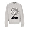Arte, Felpa Leggera Girocollo Uomo Pixel Dancer Texture Emb Crewneck, Grey