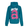 Arte, Felpa Leggera Cappuccio Uomo Harmon Back A Pixel Hoodie, Blue Lagoon