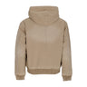 Guess Originals, Giubbotto Uomo Go Canvas Worker Hoodie, Washed Brown Canvas