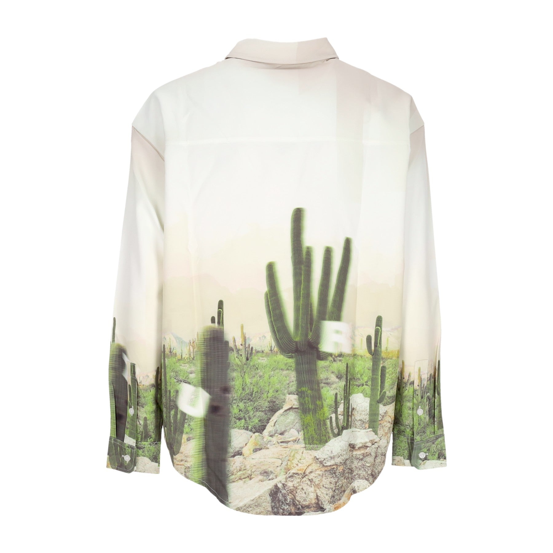 Acupuncture, Camicia Manica Lunga Uomo Cactus Shirt, 