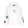 Acupuncture, Felpa Leggera Cappuccio Uomo Flamed Logo Hoodie, White