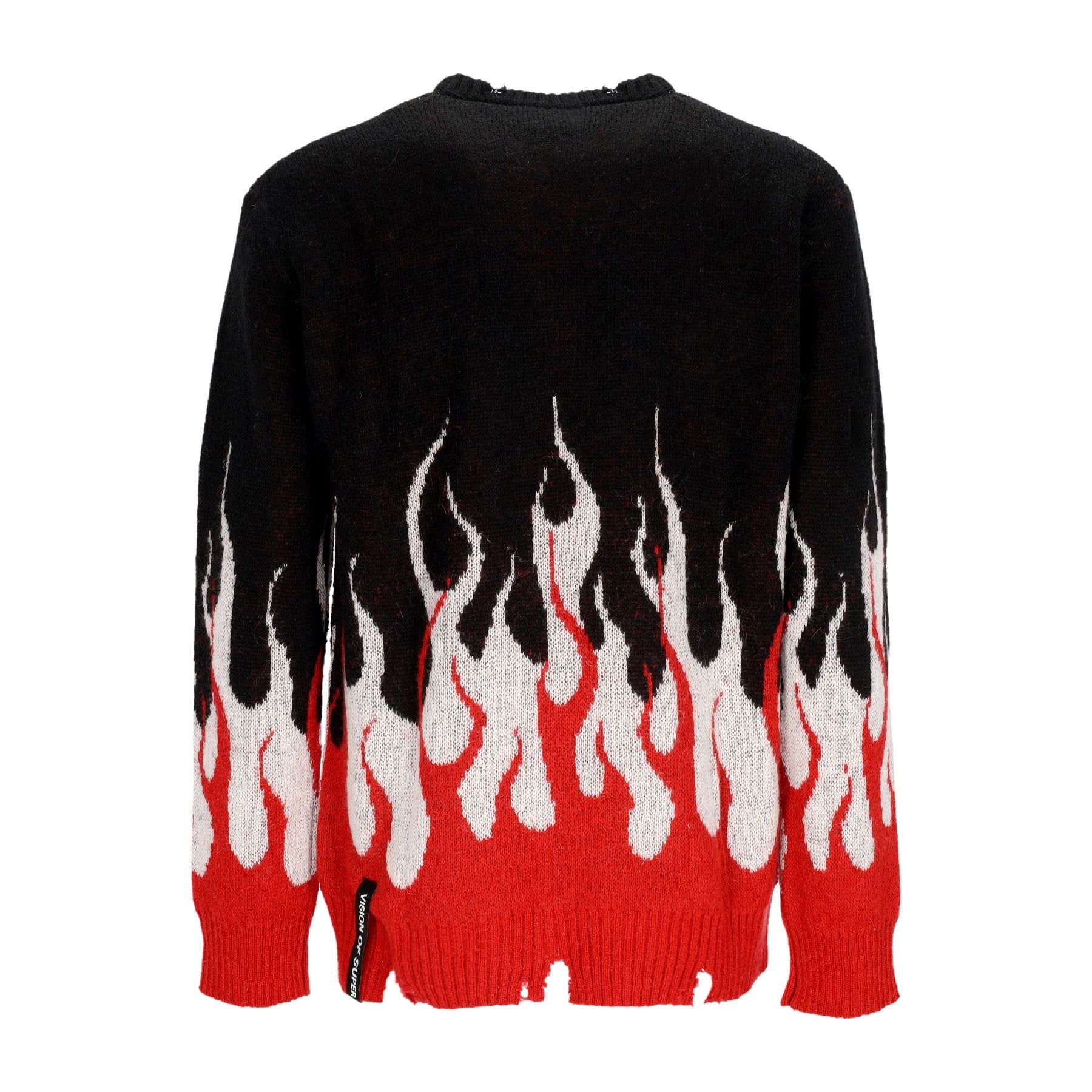 Vision Of Super, Maglione Uomo Jacquard Flames Jumper, 