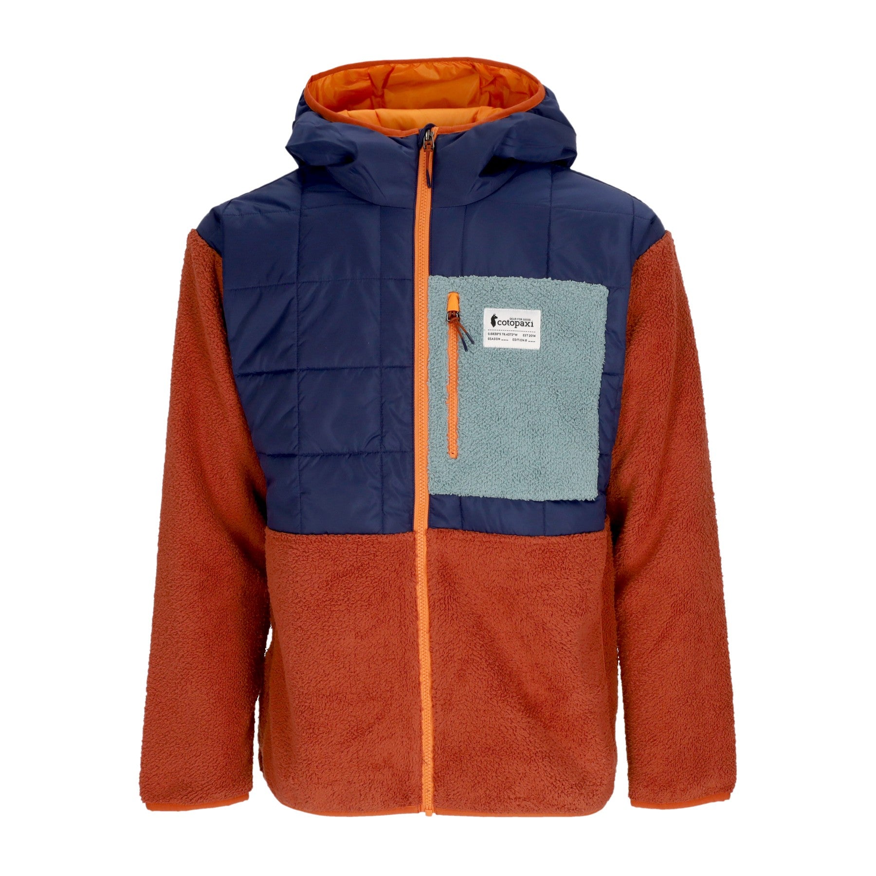 Cotopaxi, Orsetto Uomo Trico Hybrid Hooded Jacket, Maritime/spice