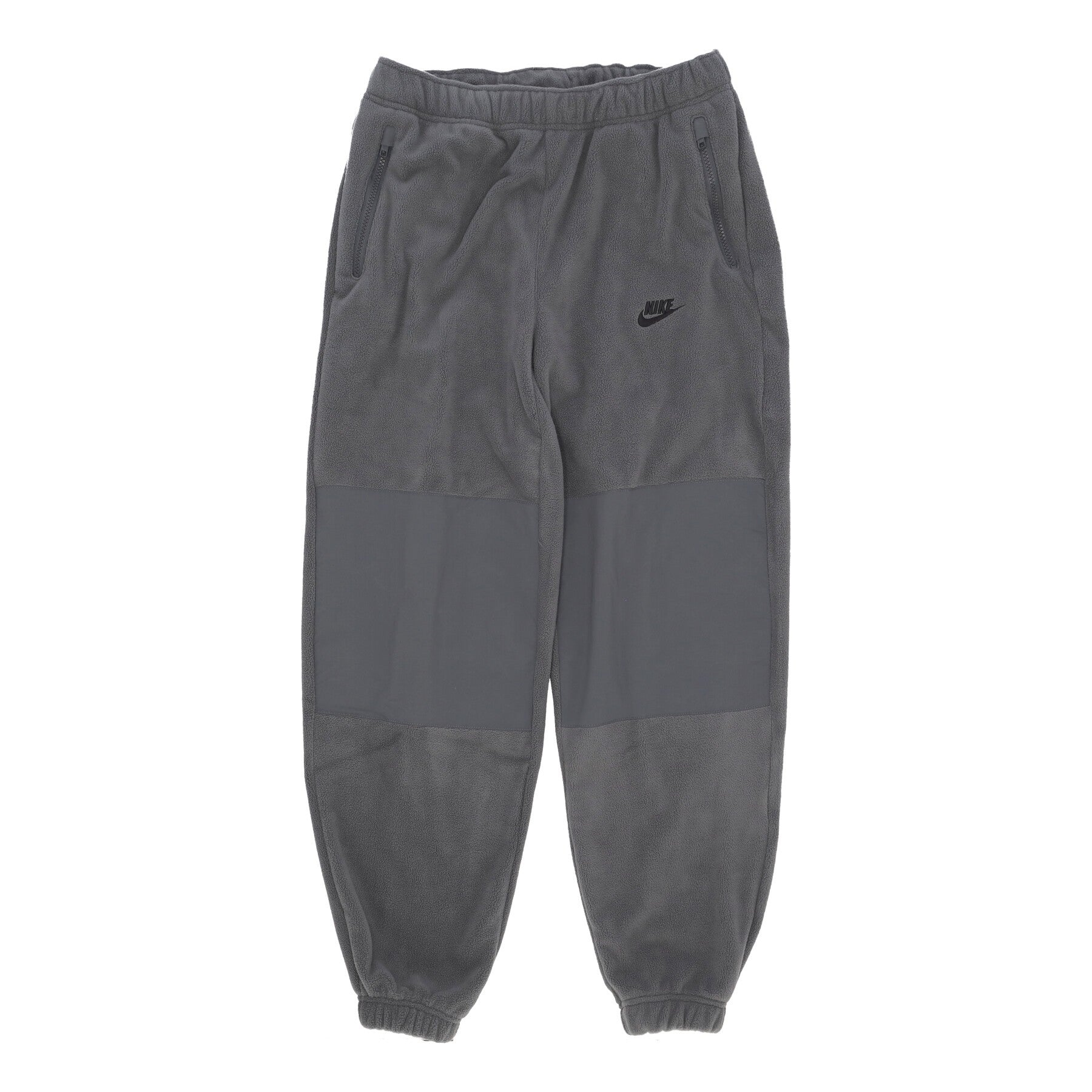 Nike, Pantalone Tuta Felpato Uomo Club+ Polar Fleece Cf Pant, Iron Grey/black