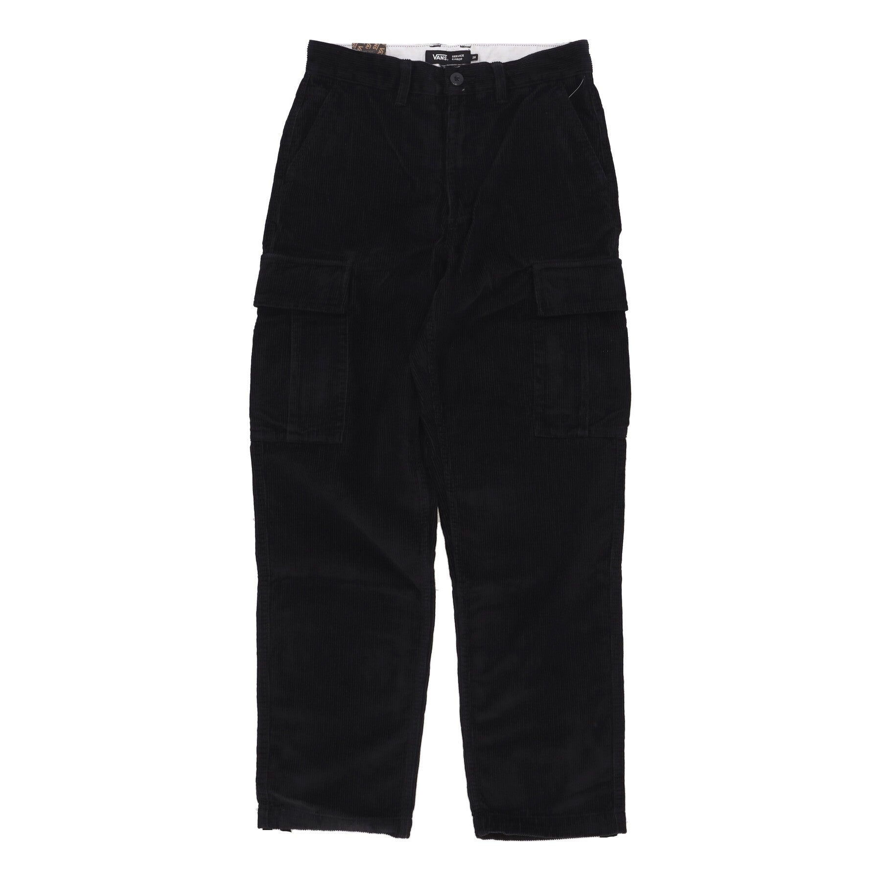 Vans, Pantalone Lungo Uomo Service Cargo Cord Loose Tapered Pant, Black