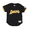 Mitchell & Ness, Casacca Bottoni Uomo Nba On The Clock Mesh Button Front Loslak, Black