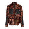 Funky, Felpa Collo Alto Uomo Tribe Full Zipper Fleece, Rust