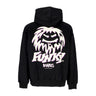 Funky, Felpa Cappuccio Uomo Oldschool Hoodie, Black