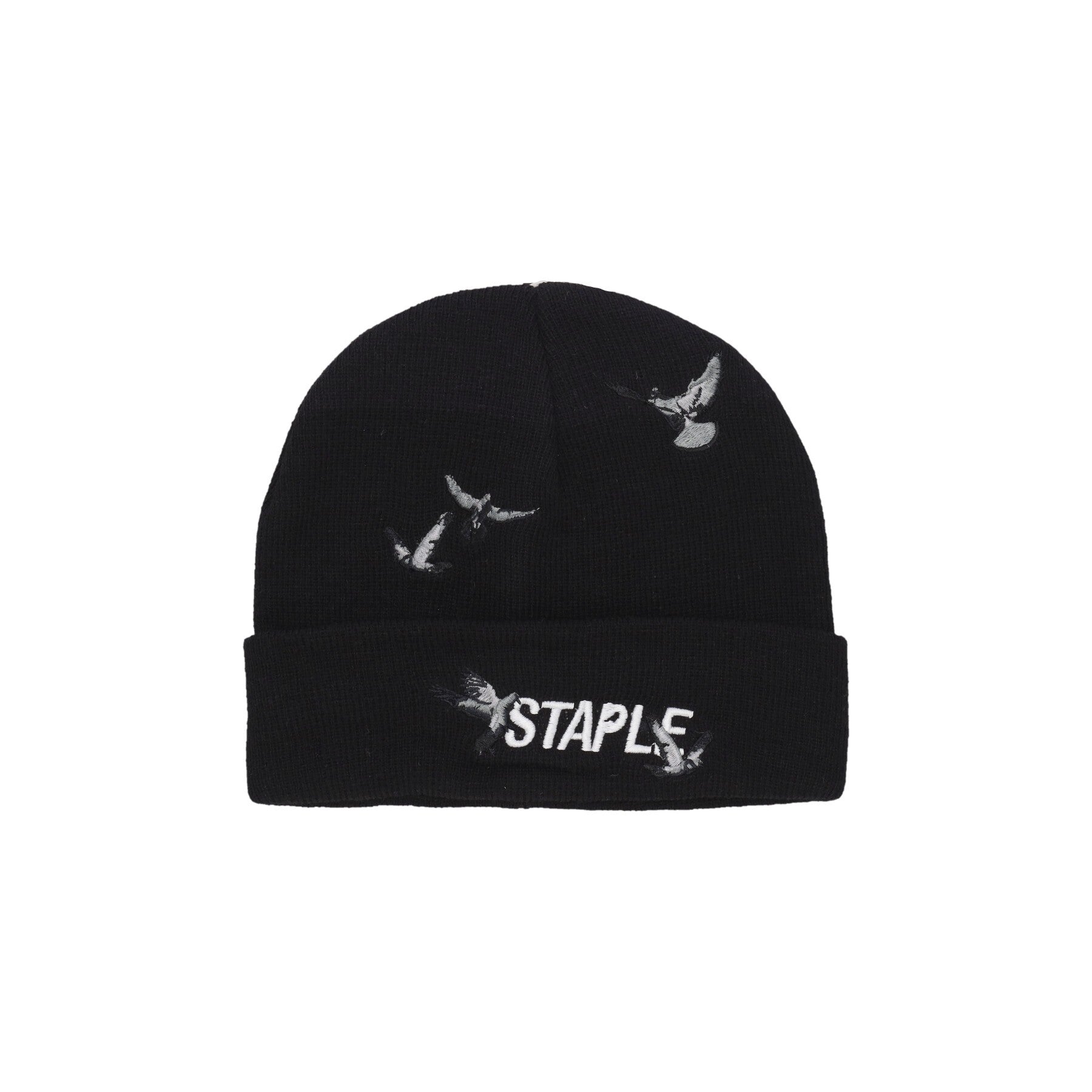 Staple, Cappello Uomo Flock Logo Beanie, Black