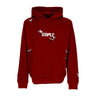 Staple, Felpa Leggera Cappuccio Uomo Flock Logo Hoodie, Burgundy