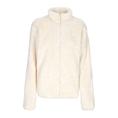 Adidas, Orsetto Uomo Essentials+ Fluffy Fleece Track Jacket, Wonder White