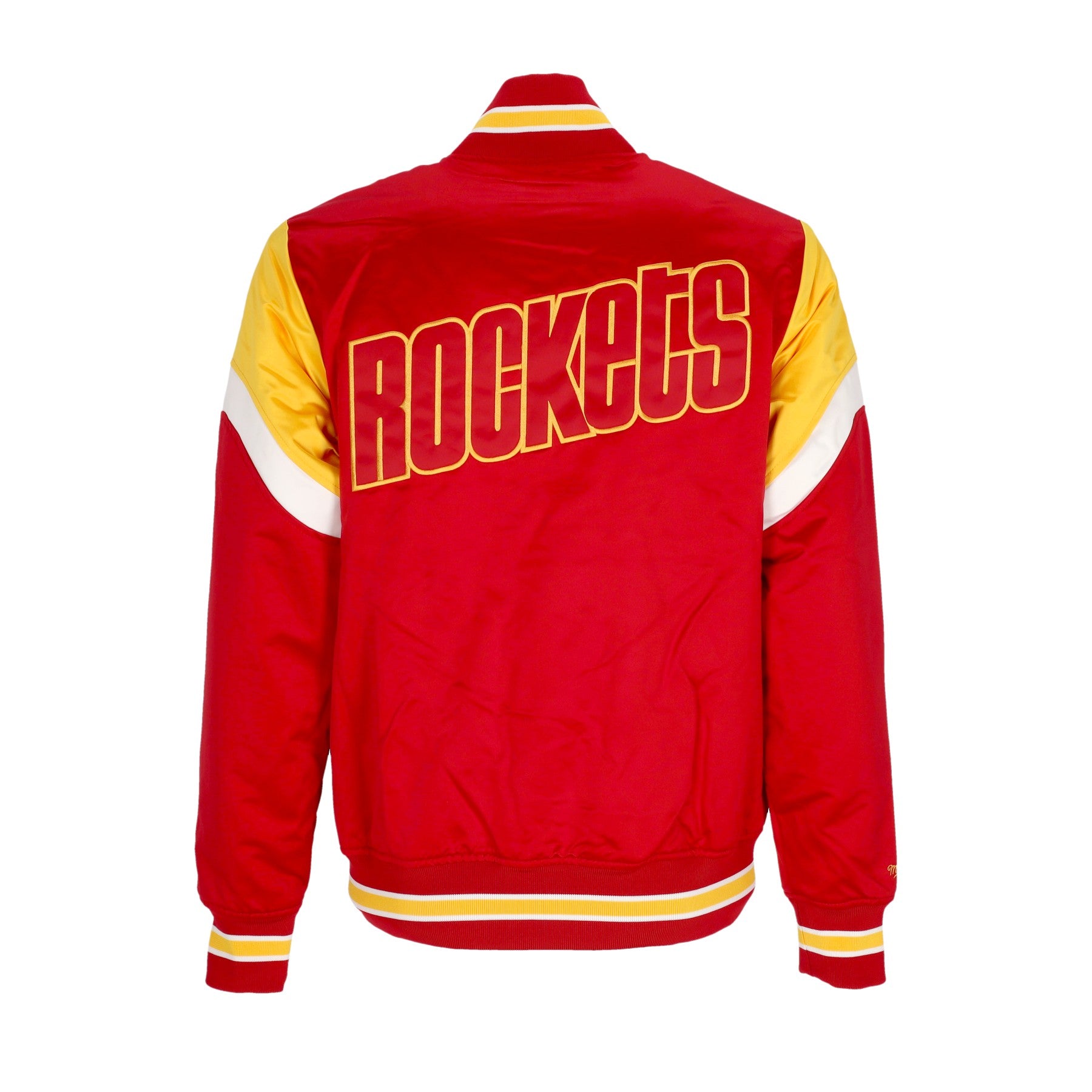 Mitchell & Ness, Giubbotto Bomber Uomo Nba Heavyweight Satin Jacket Houroc, 