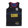 Nike Nba, Canotta Basket Uomo Nba City Edition 2023/24 Swingman Jersey No 15 Nikola Jokic Dennug, Black