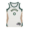Nike Nba, Canotta Basket Uomo Nba City Edition 2023/24 Swingman Jersey No 0 Jayson Tatum Boscel, Sail
