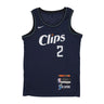 Nike Nba, Canotta Basket Uomo Nba City Edition 2023/24  Swingman Jersey No 2 Kawhi Leonard Losclip, College Navy