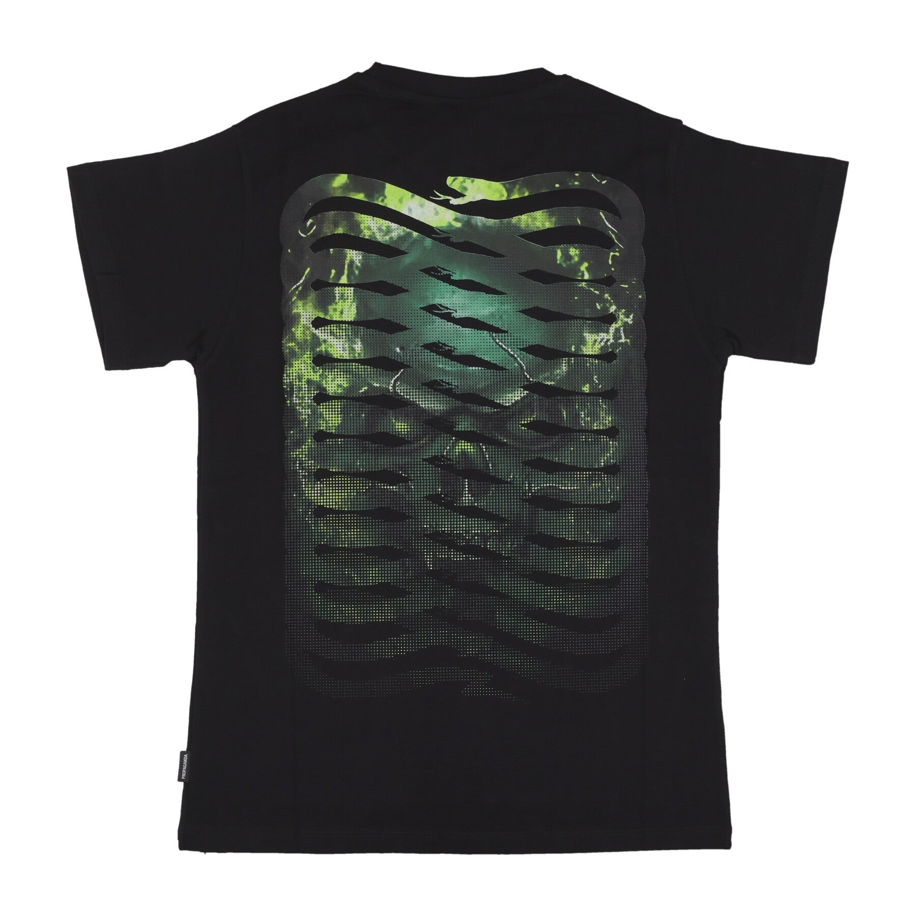 Propaganda, Maglietta Uomo Ribs Oxide Tee, Black