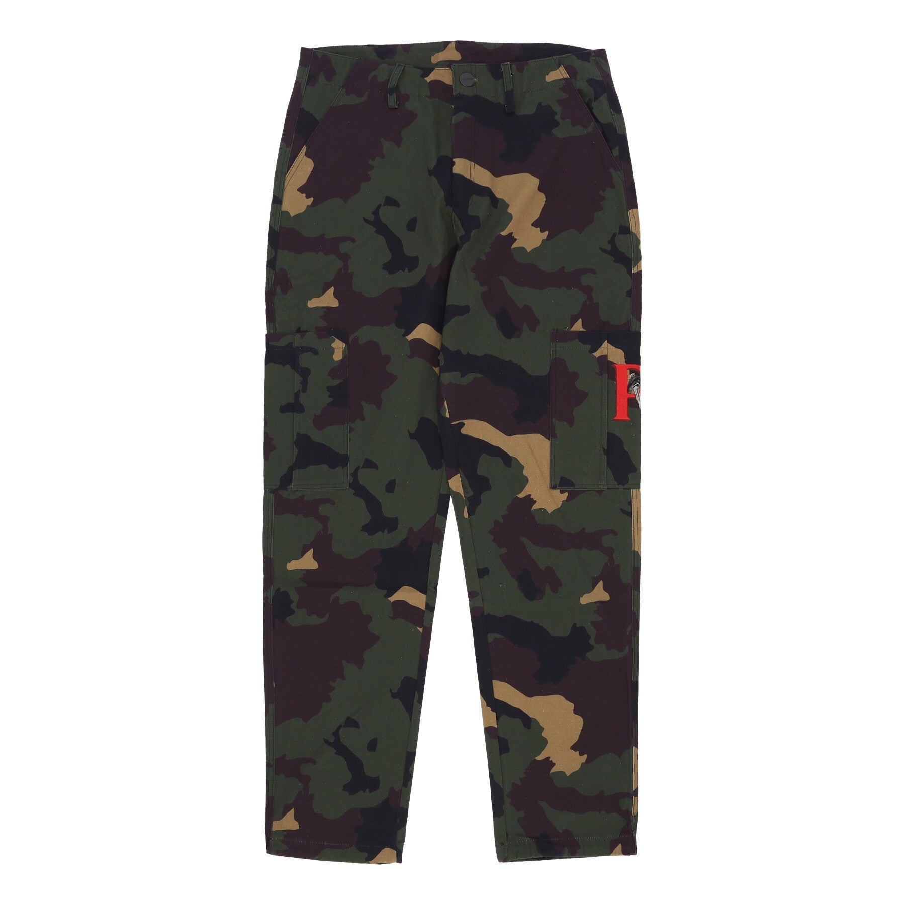 Propaganda, Pantalone Lungo Uomo Crime Cargo Pant, Camo
