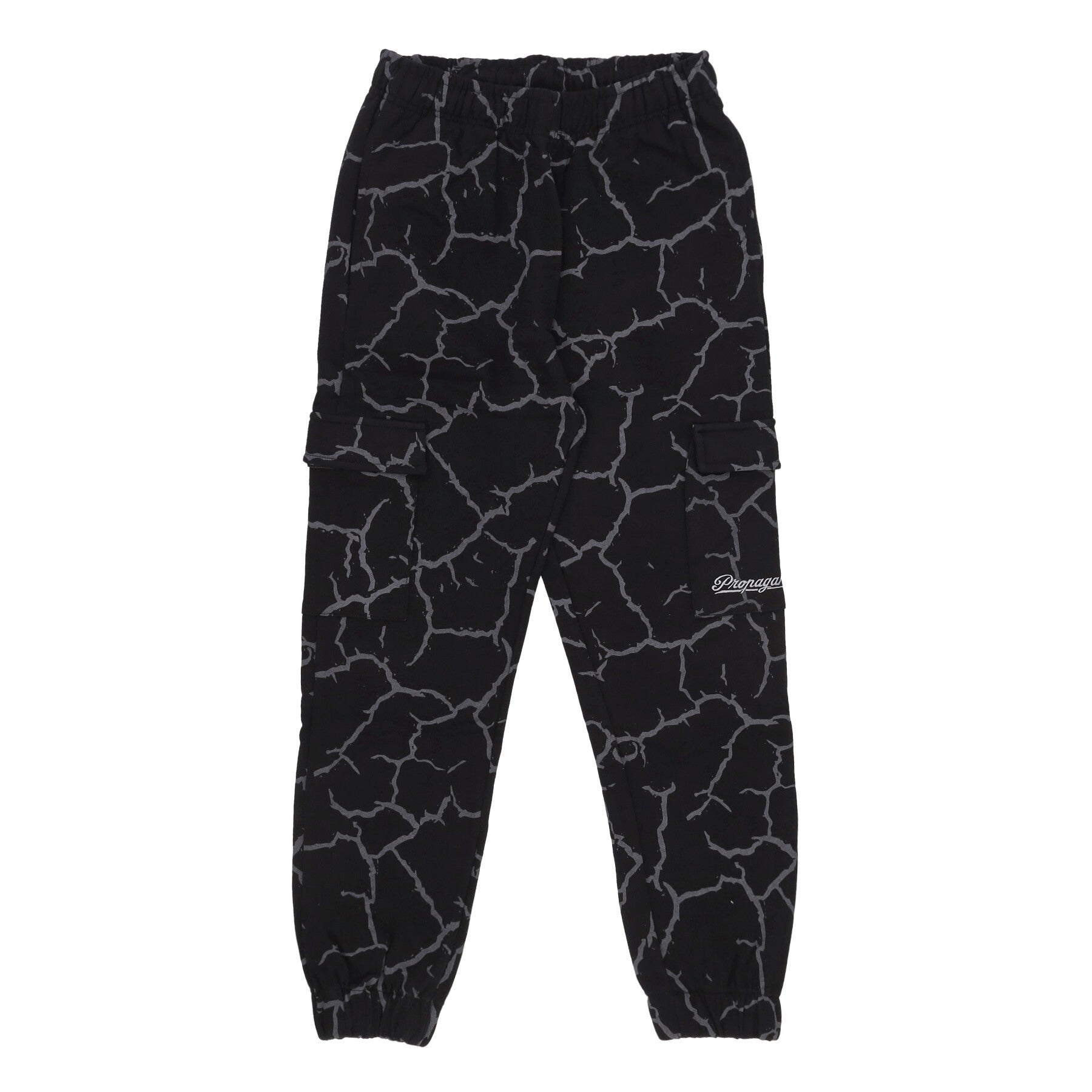 Propaganda, Pantalone Tuta Leggero Uomo Crack Cargo Pant, Grey