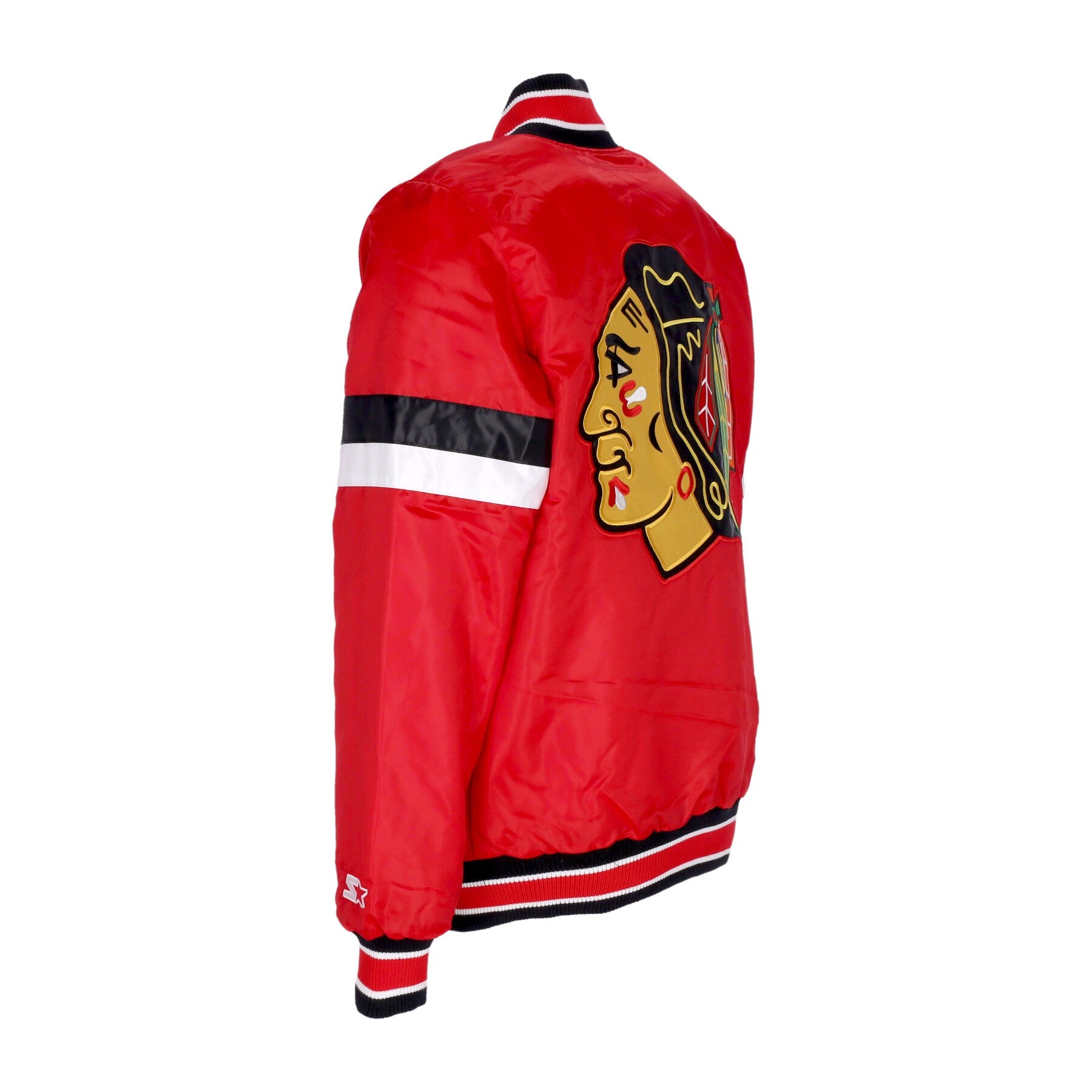 Starter, Giubbotto Bomber Uomo Nhl Home Game Satin Jacket Chibla, Original Team Colors
