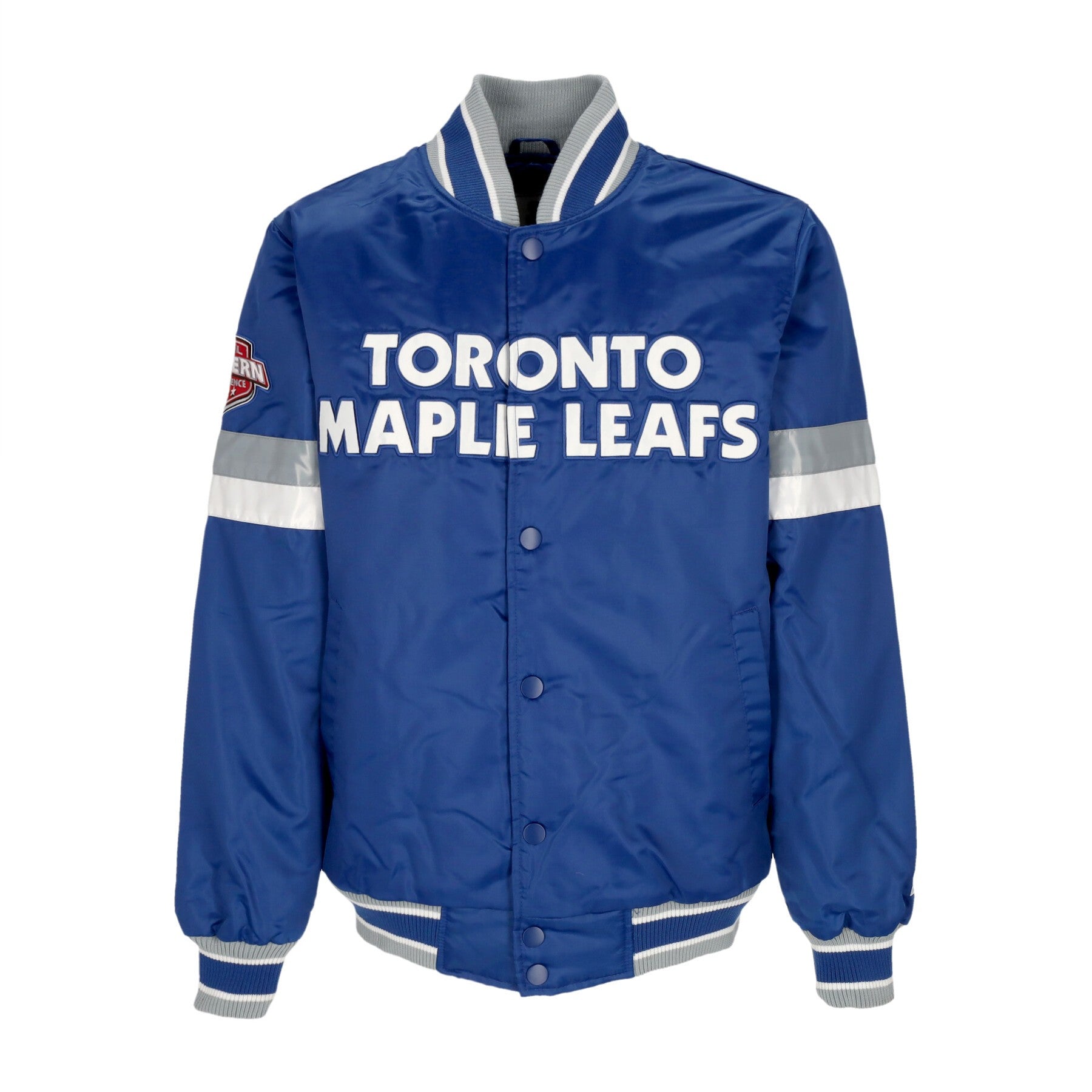 Starter, Giubbotto Bomber Uomo Nhl Home Game Satin Jacket Torlea, Original Team Colors