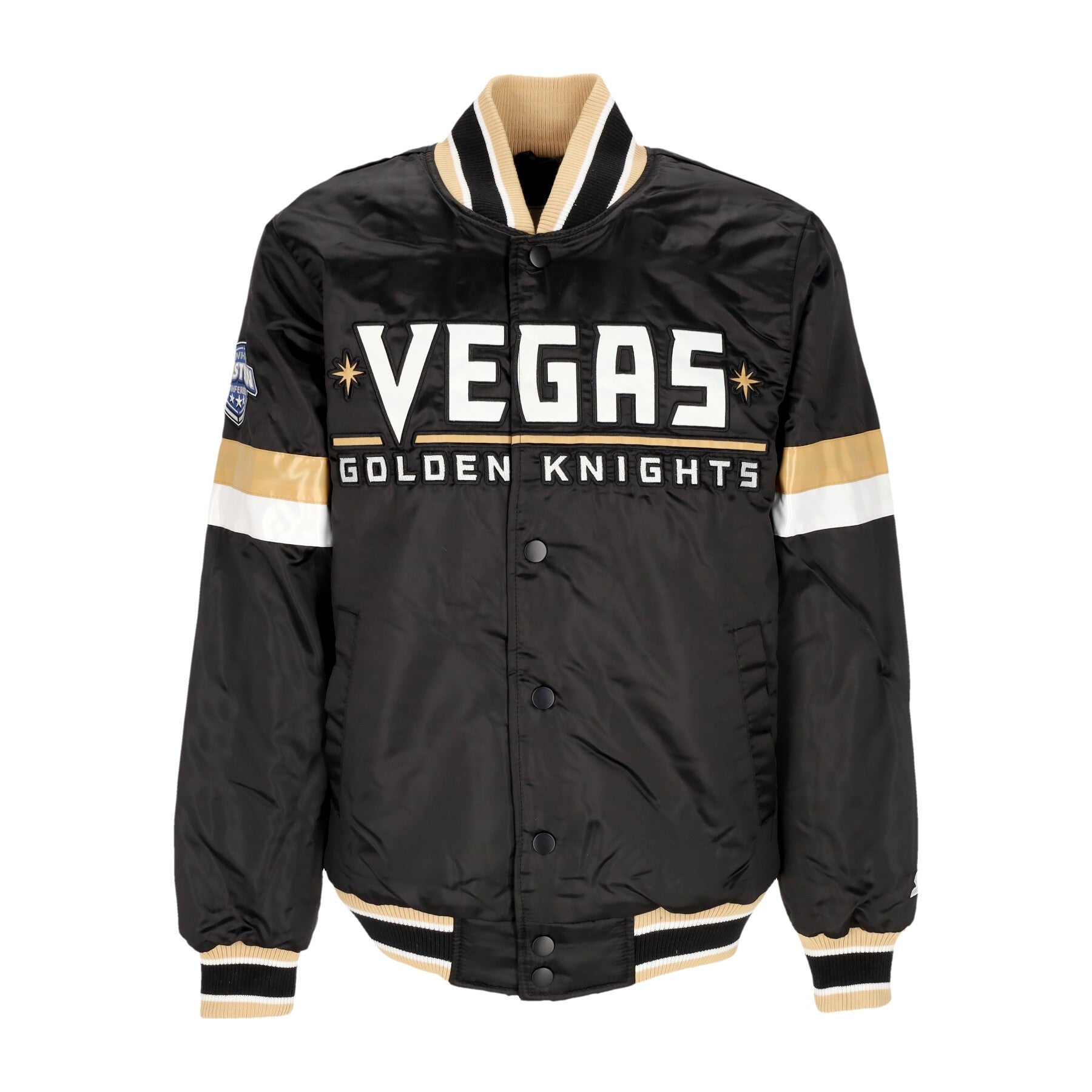 Starter, Giubbotto Bomber Uomo Nhl Home Game Satin Jacket Vegkni, Original Team Colors
