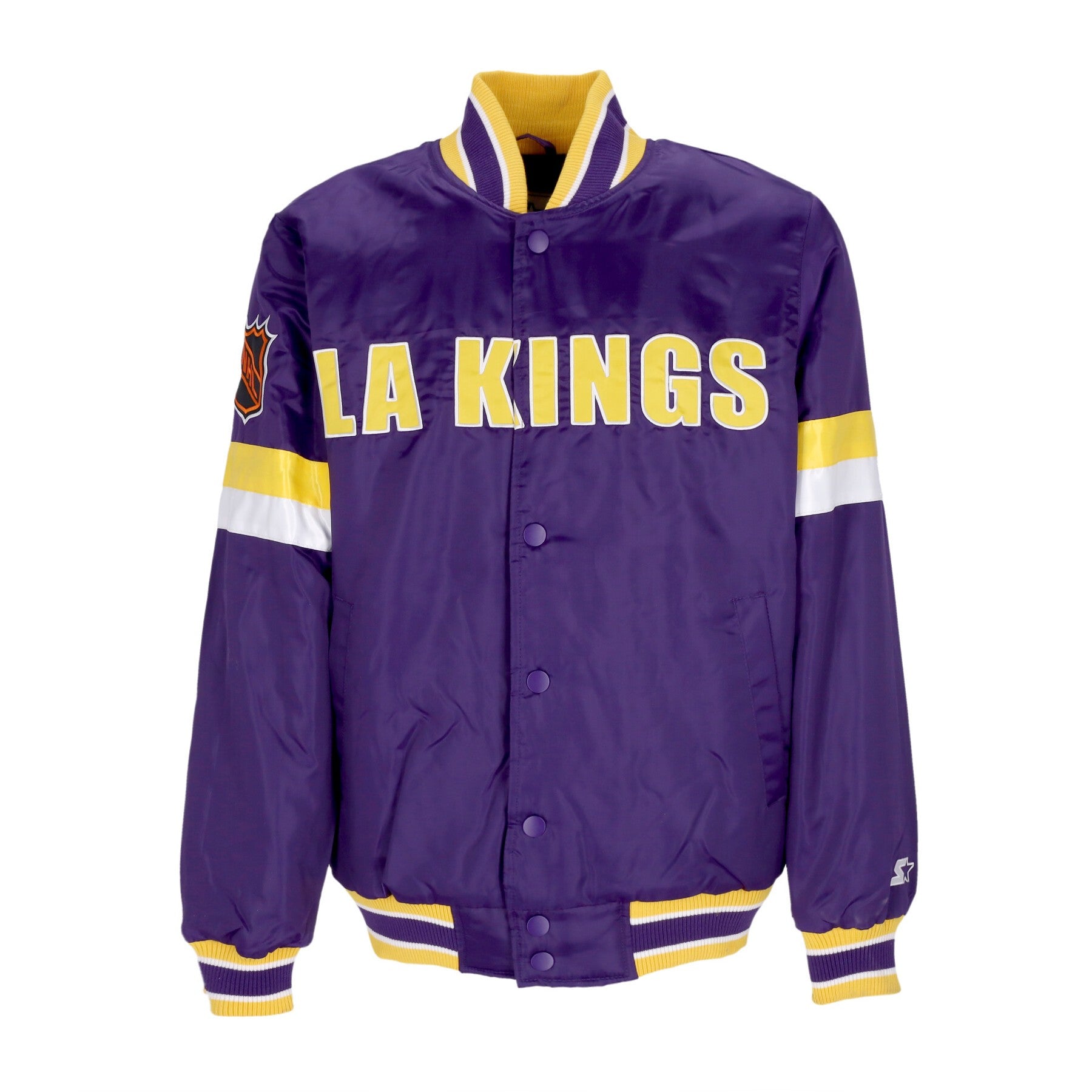 Starter, Giubbotto Bomber Uomo Nhl Vintage Diveplay Satin Varsity Jacket Loskin, Original Team Colors