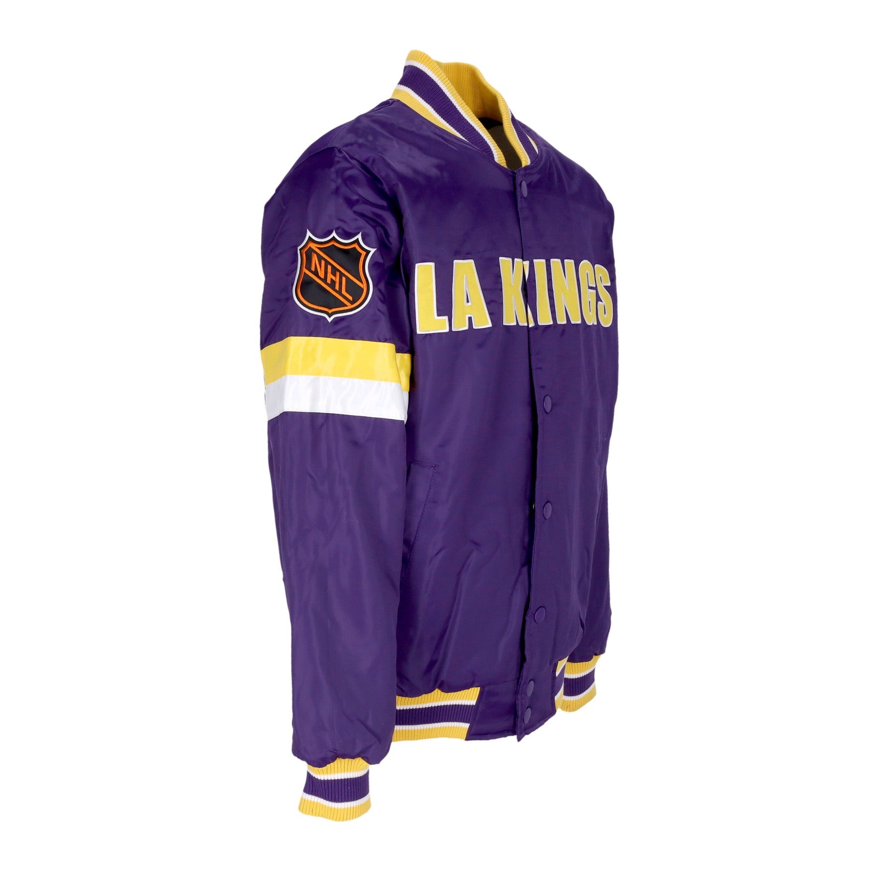Starter, Giubbotto Bomber Uomo Nhl Vintage Diveplay Satin Varsity Jacket Loskin, 