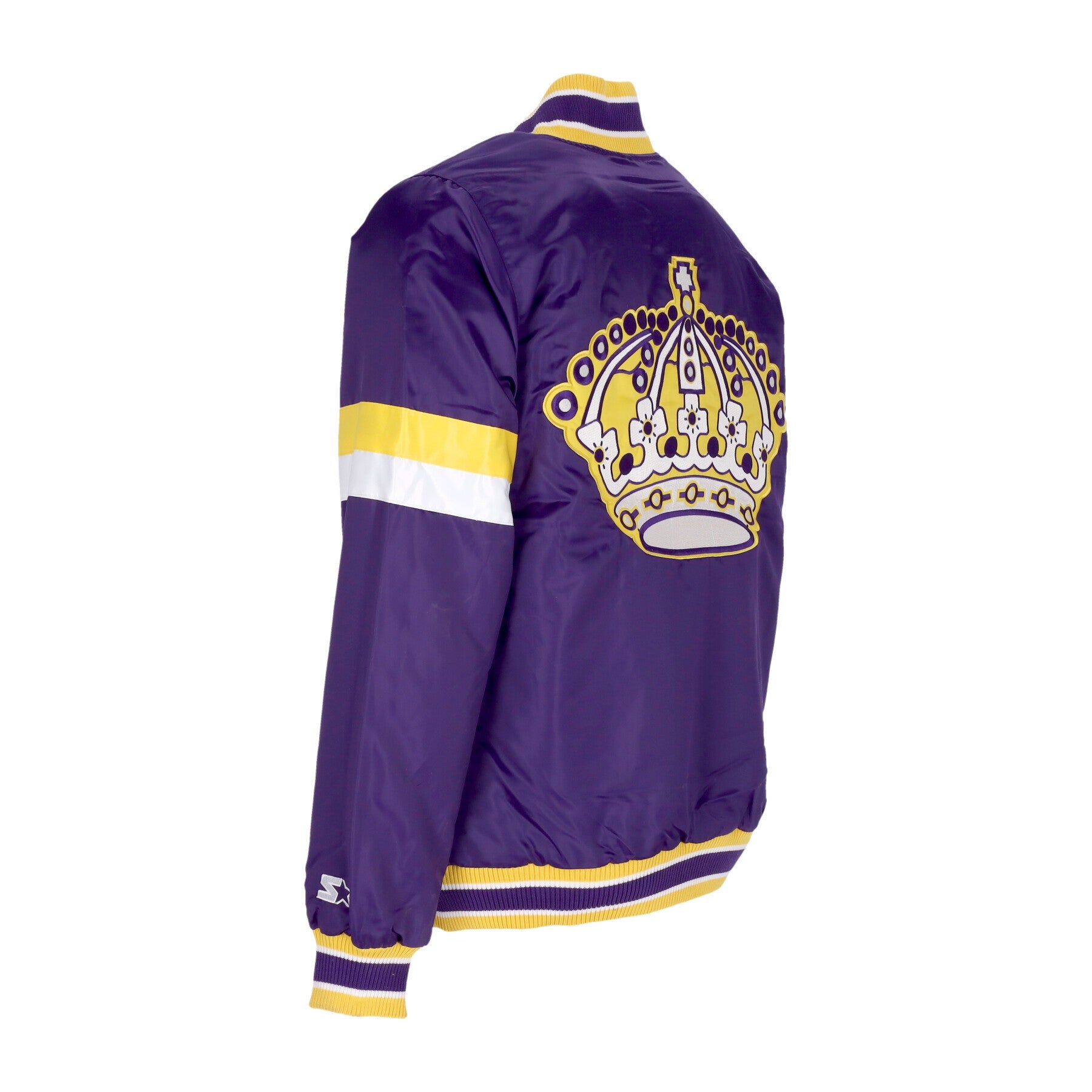 Starter, Giubbotto Bomber Uomo Nhl Vintage Diveplay Satin Varsity Jacket Loskin, 