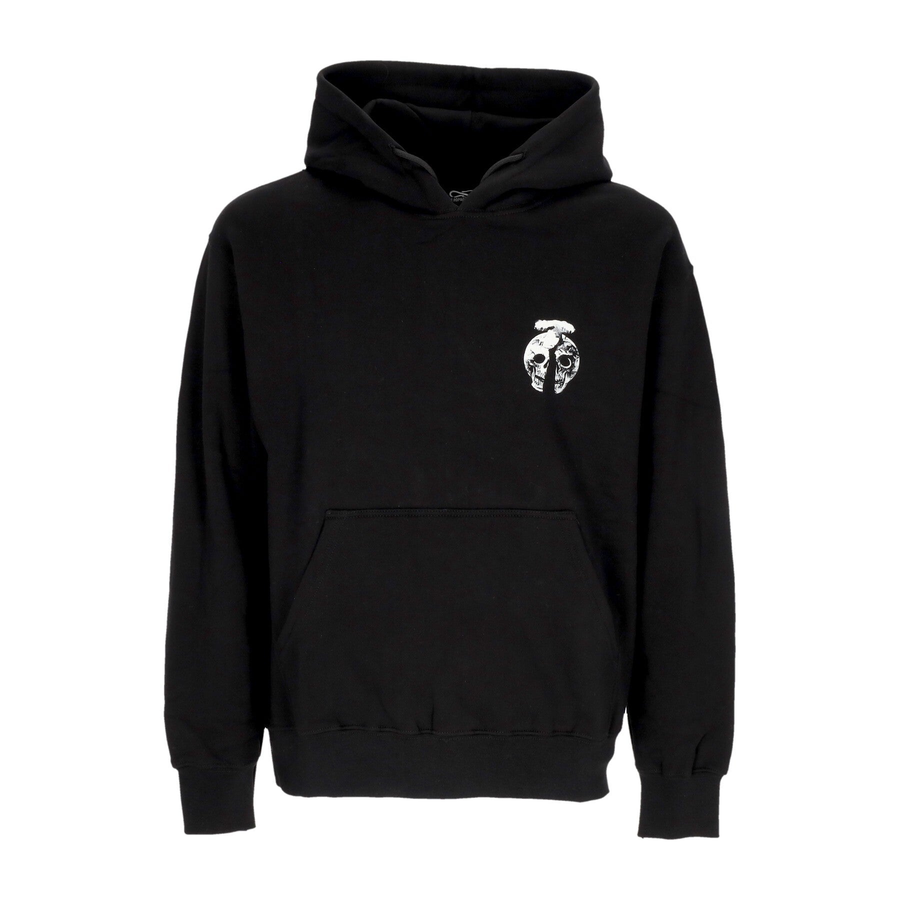 Propaganda, Felpa Cappuccio Uomo Point Hoodie, Black