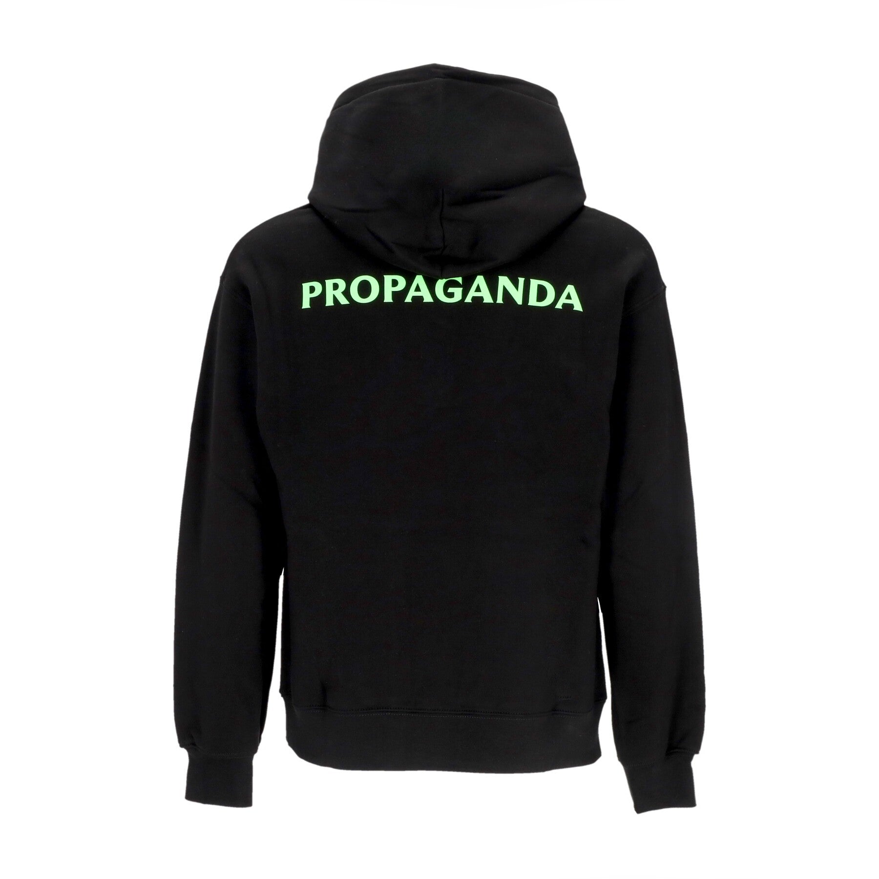 Propaganda, Felpa Cappuccio Uomo Logo Fire Hoodie, Black