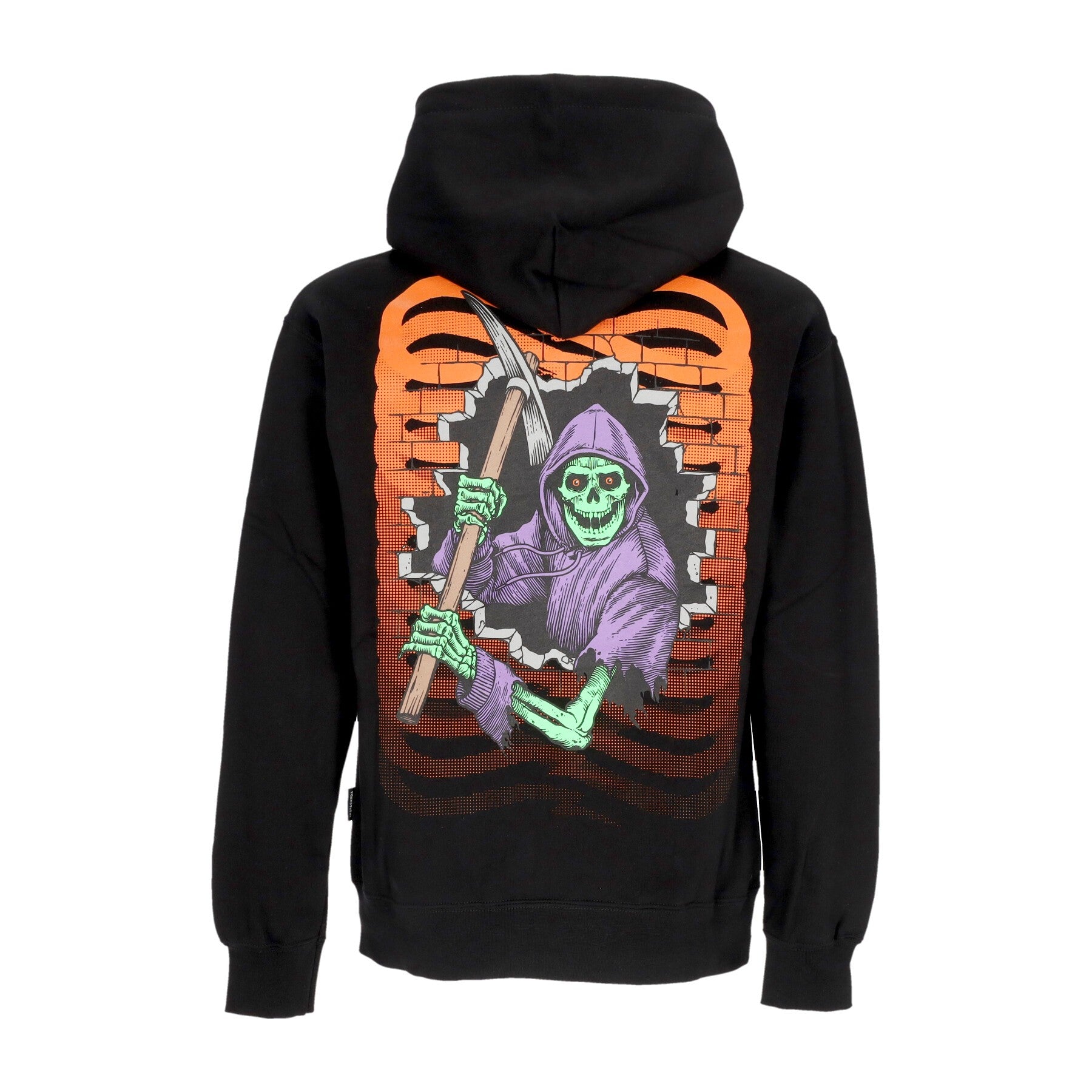 Propaganda, Felpa Cappuccio Uomo Ribs Bones Hoodie, Black