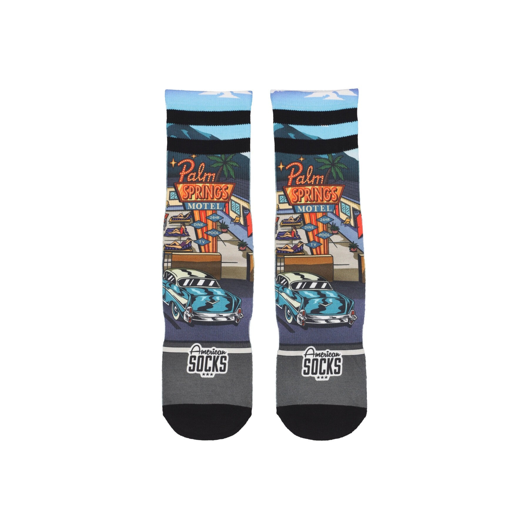American Socks, Calza Media Uomo Signature Palm Springs Hotel, Multi