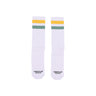 American Socks, Calza Media Uomo Mid High Eddie, White/yellow