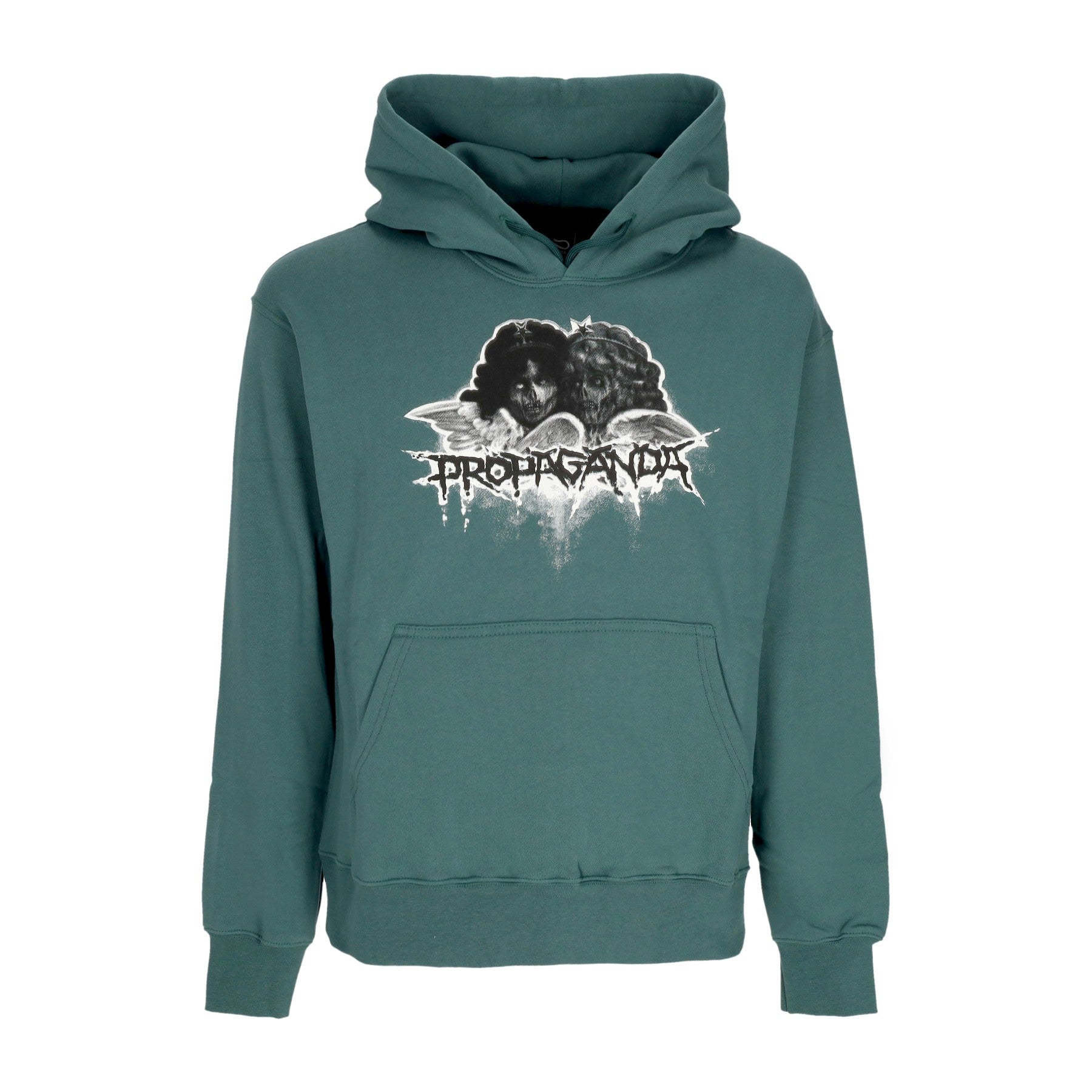 Propaganda, Felpa Cappuccio Uomo Innocent Hoodie, Forest Green