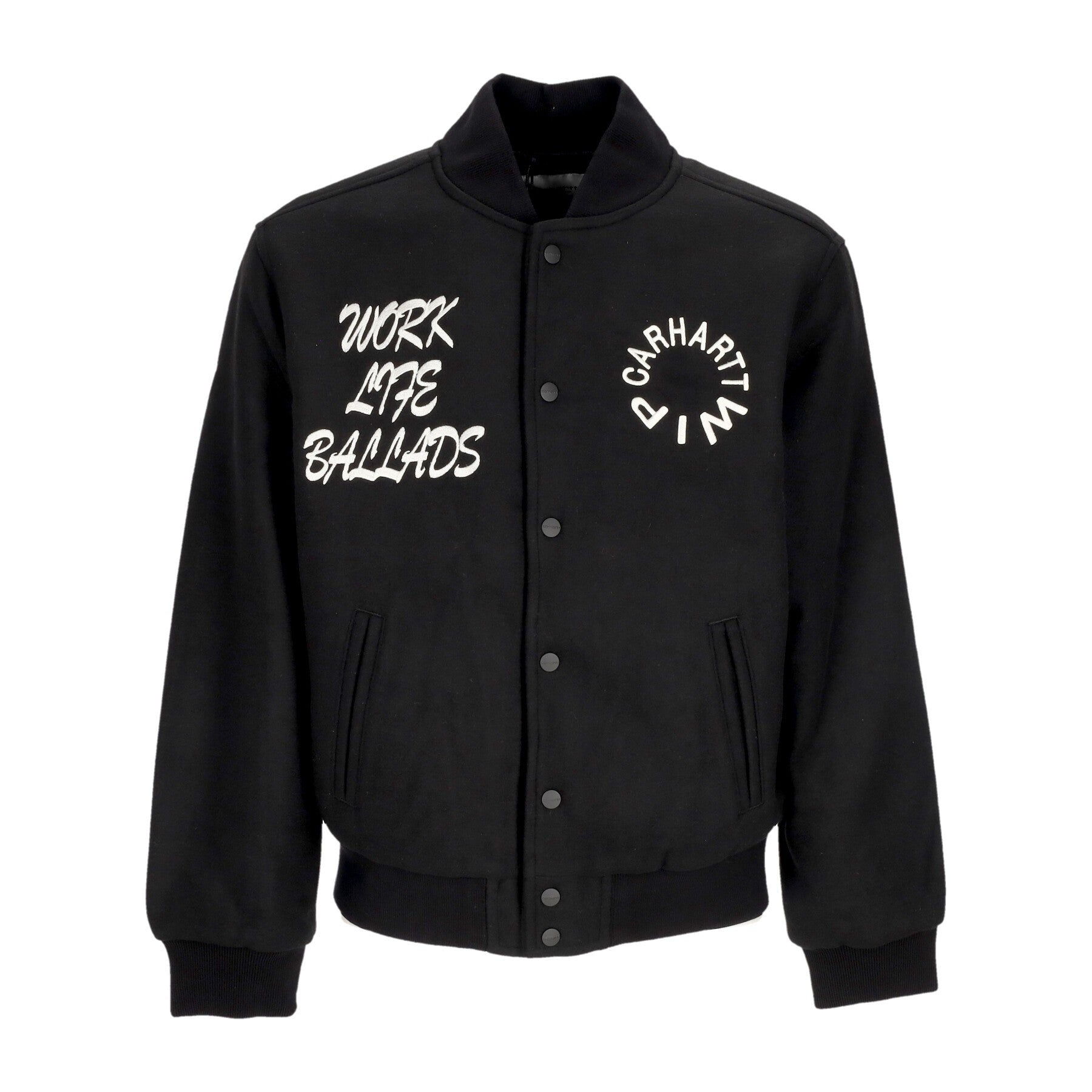 Carhartt Wip, Giubbotto College Uomo Work Varsity Bomber, Black