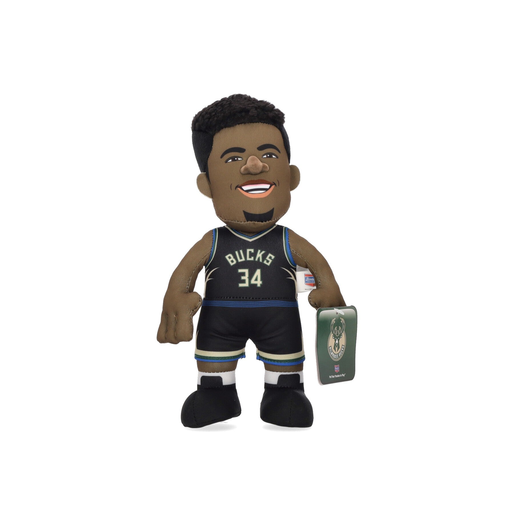 Bleacher Creatures, Pupazzetto Uomo Nba Plush No 34 Giannis Antetokounmpo Milbuc, 