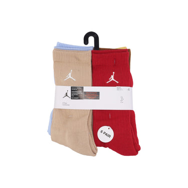 Jordan, Calza Media Ragazzo Everyday Essentials 6pk Socks, Hemp