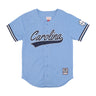 Mitchell & Ness, Casacca Bottoni Uomo Ncaa On The Clock Mesh Button Front Unchee, Light Blue