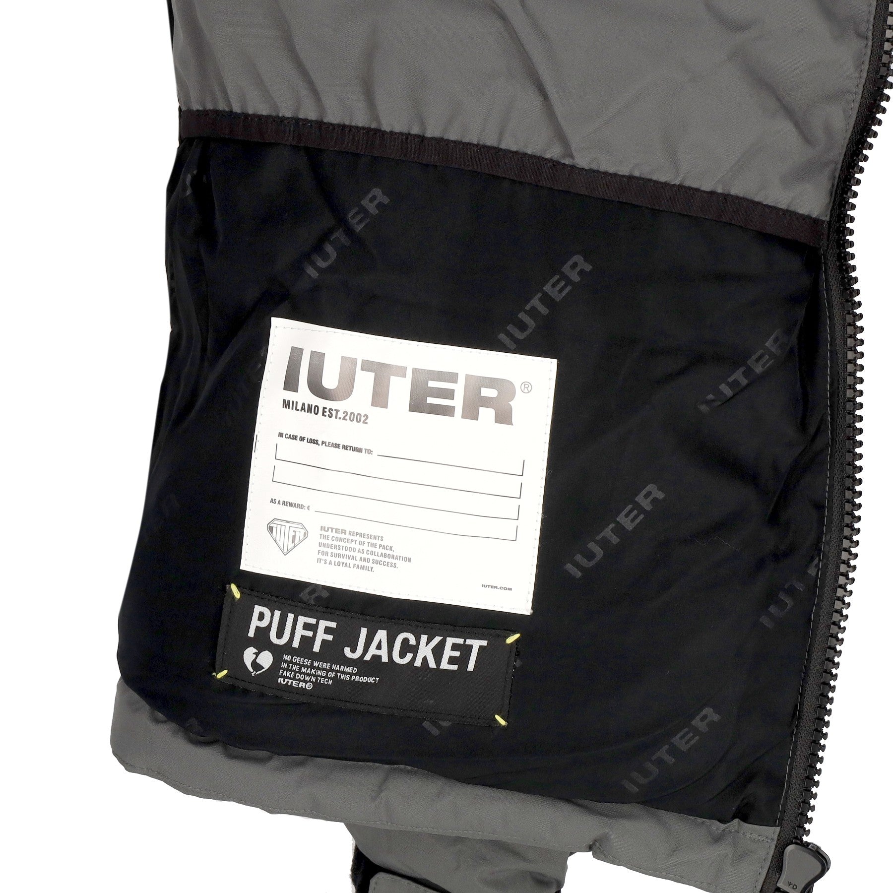 Iuter, Piumino Uomo Puff Jacket, Dark Grey
