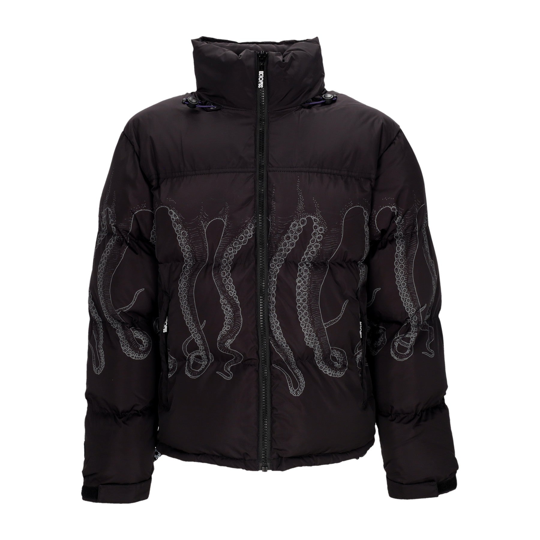 Octopus, Piumino Uomo Outline Puffer Jacket, Black