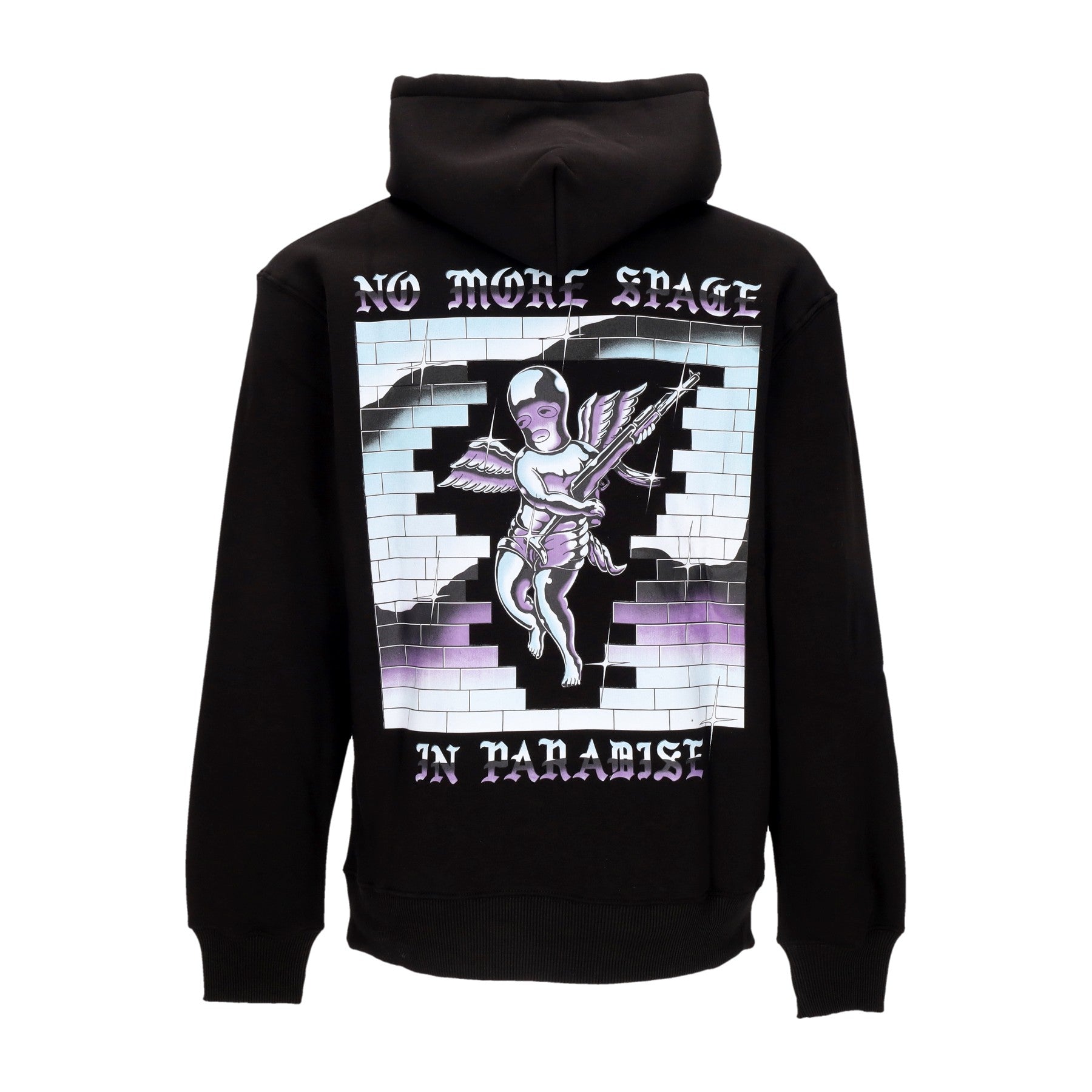 Doomsday, Felpa Cappuccio Uomo Bling Hoodie, Black