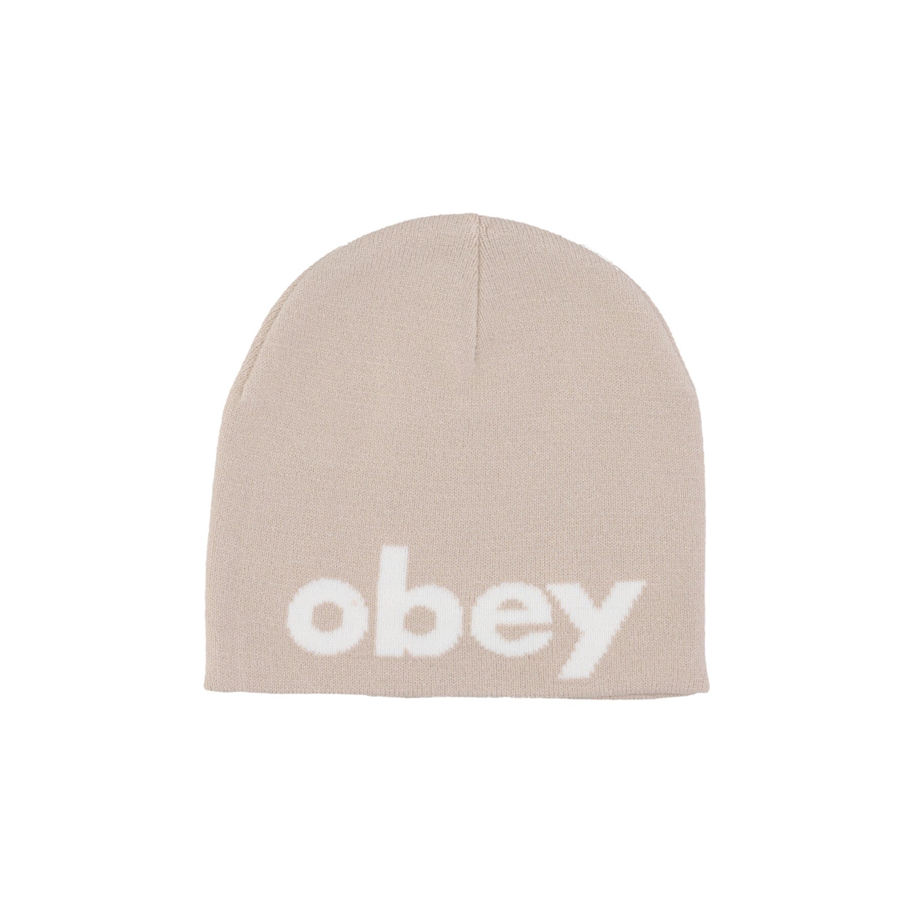 Obey, Cappello Uomo Lowercase Beanie, Silver Grey