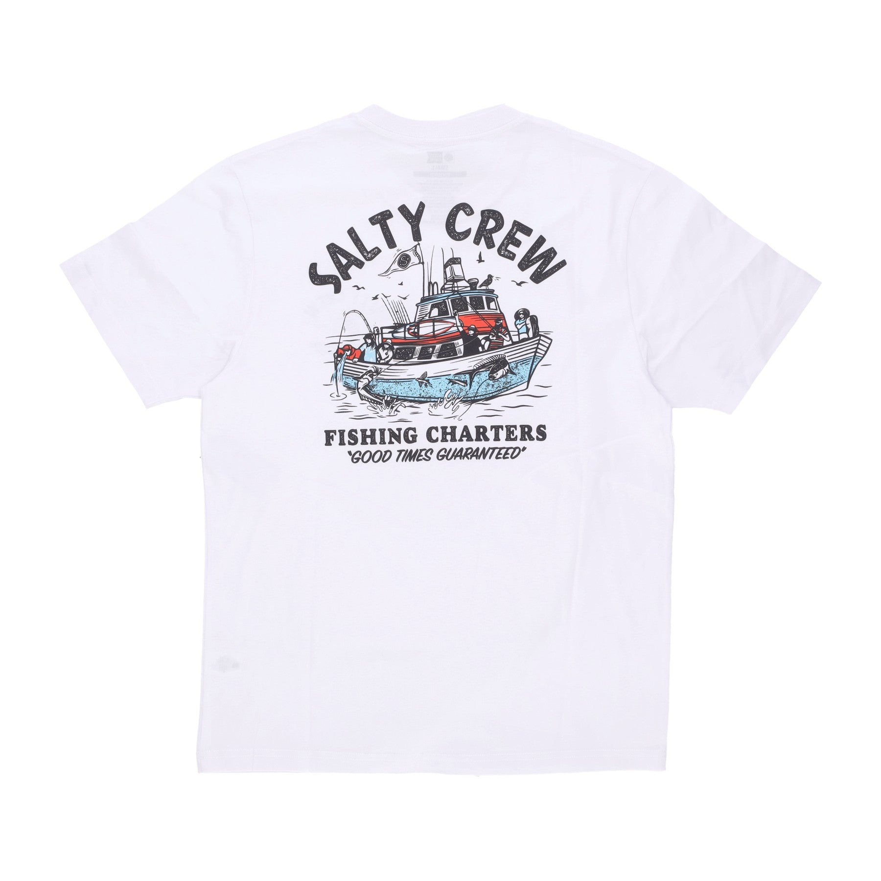 Salty Crew, Maglietta Uomo Fishing Charters Premium, White