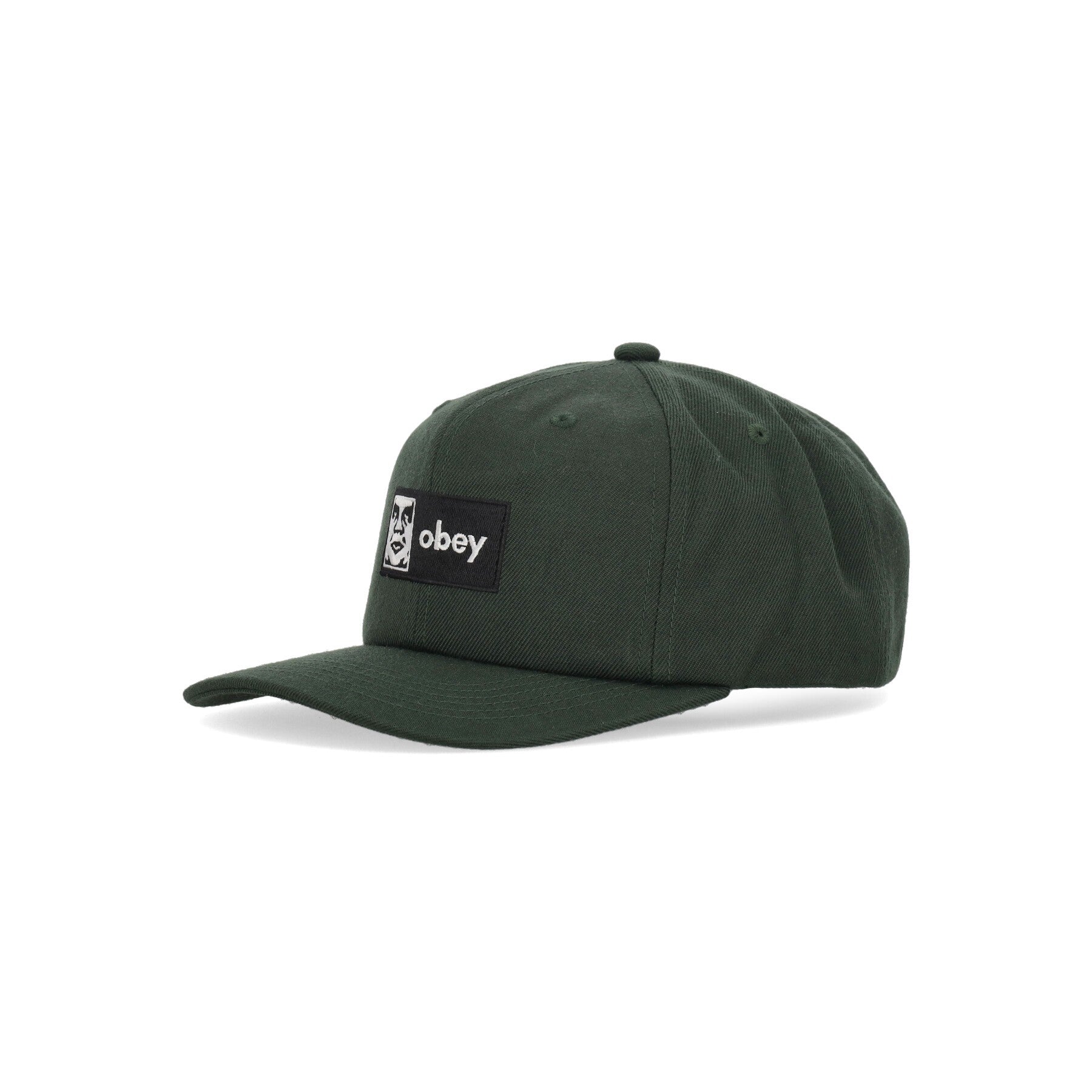 Obey, Cappellino Visiera Curva Uomo Case 6 Panel Classic Snapback, Dark Cedar