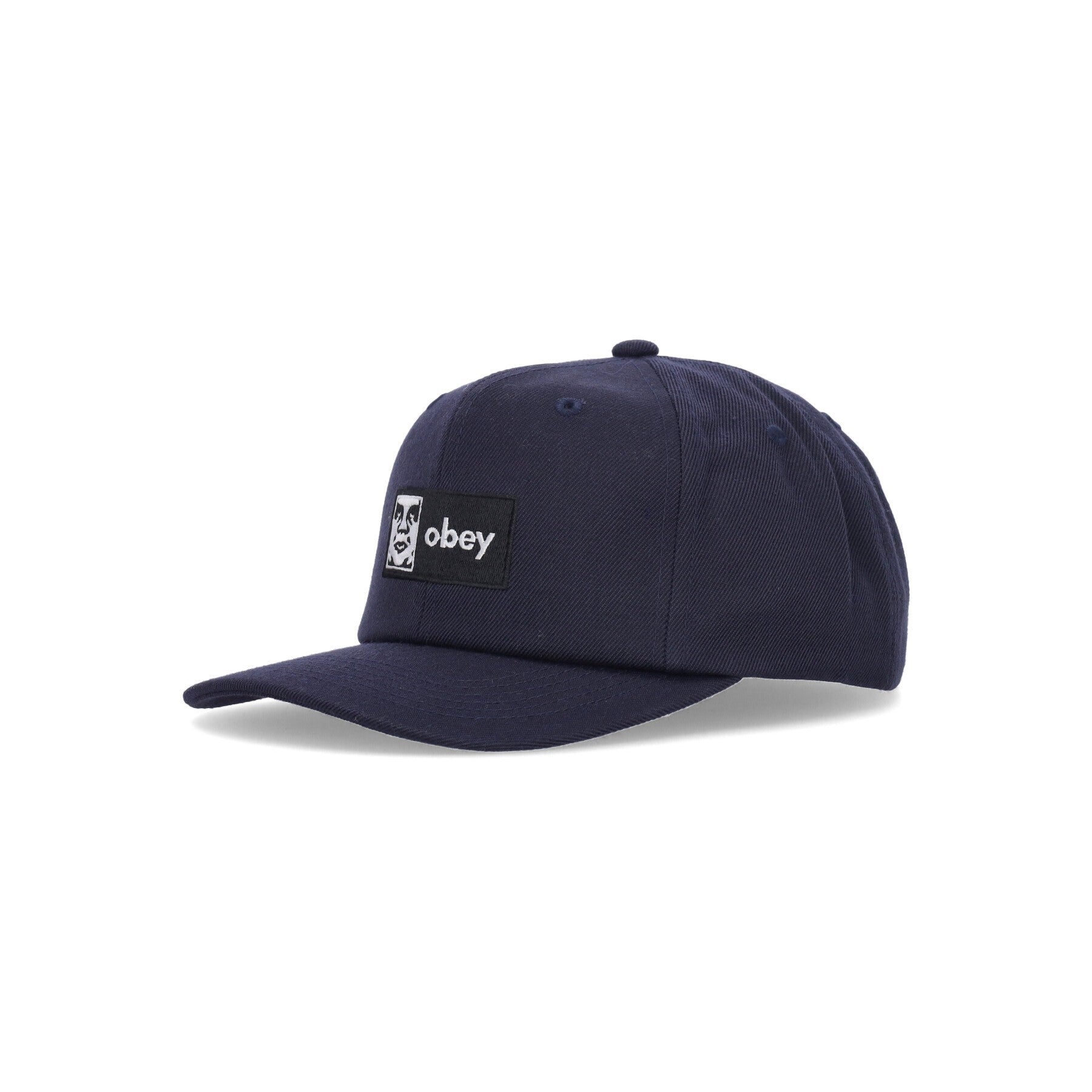 Obey, Cappellino Visiera Curva Uomo Case 6 Panel Classic Snapback, Navy