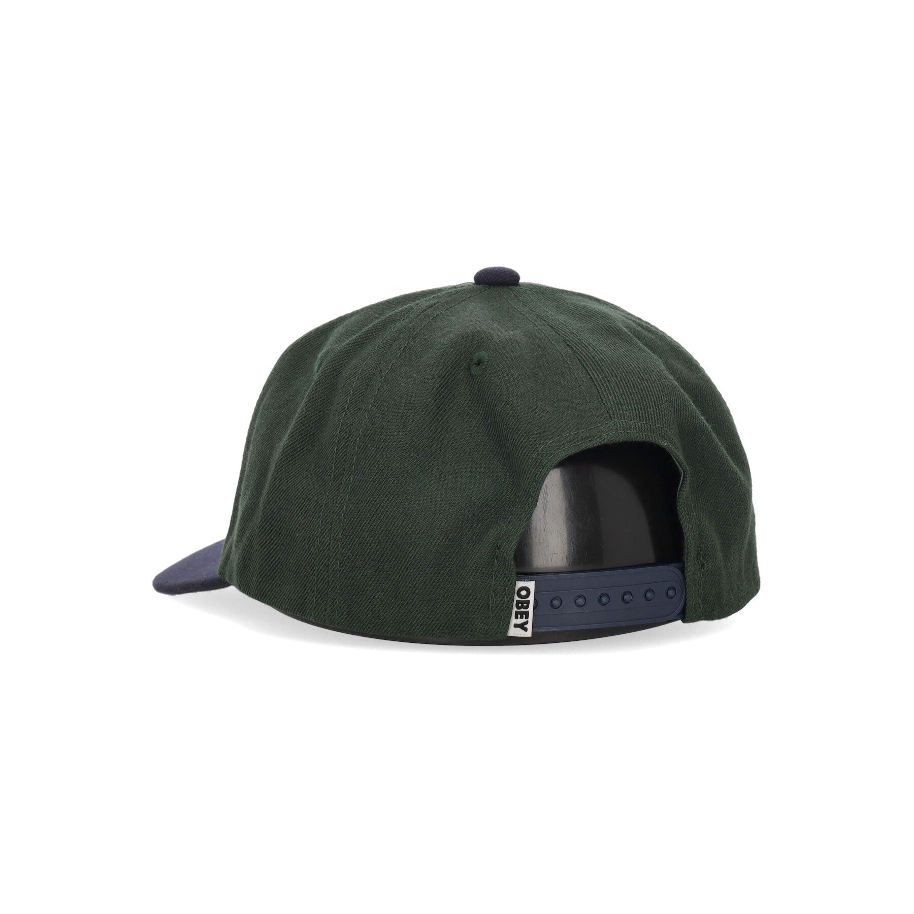 Obey, Cappellino Visiera Curva Uomo Shade 6 Panel Snapback, Dark Cedar Multi