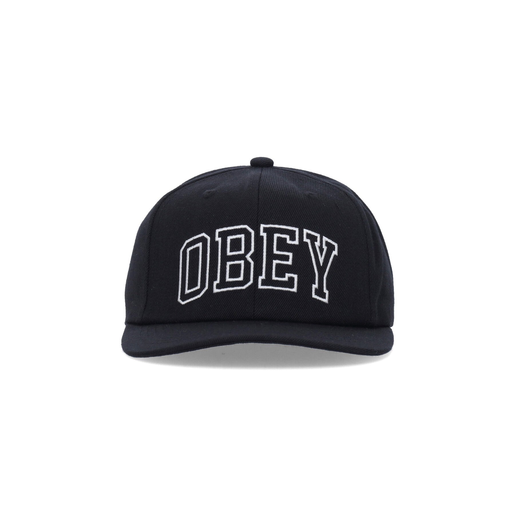 Obey, Cappellino Visiera Curva Uomo Rush 6 Panel Classic Snapback, Black