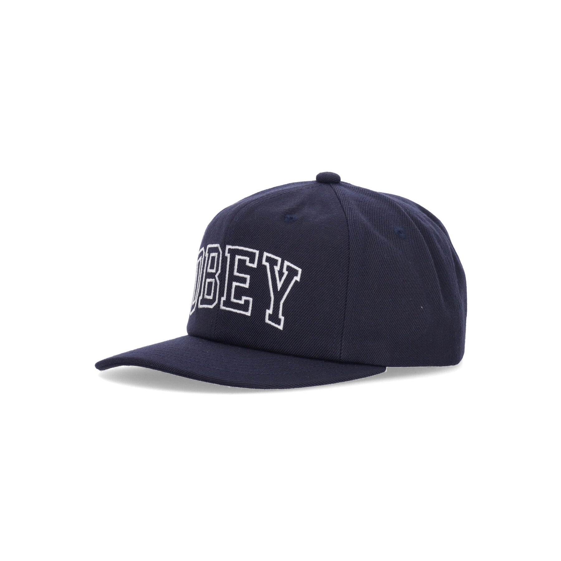 Obey, Cappellino Visiera Curva Uomo Rush 6 Panel Classic Snapback, Navy