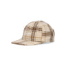Huf, Cappellino Visiera Piatta Uomo 98 Plaid 5 Panel Hat, Oatmeal